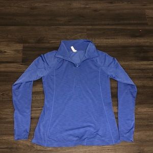 Under Armour. Cold gear.  Blue 1/2 zip-up. Size L.